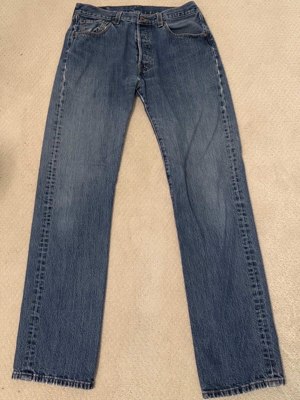 Levi’s 501 Original Fit Jeans Men’s 34x36 Button Fly Straight Leg 100% Cotton
